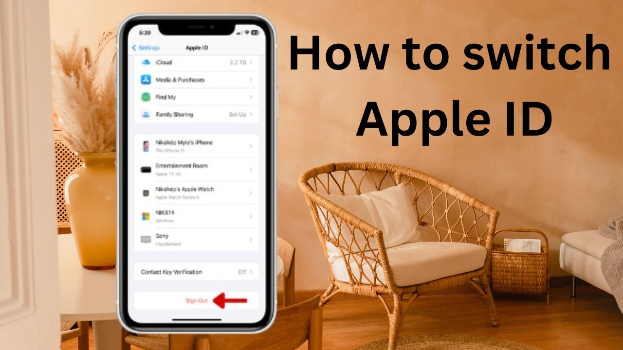 How to switch Apple ID